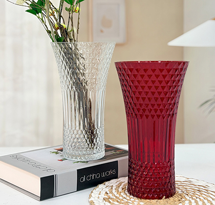 Red Glass Vase