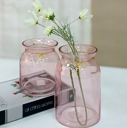 Pink Glass Vase