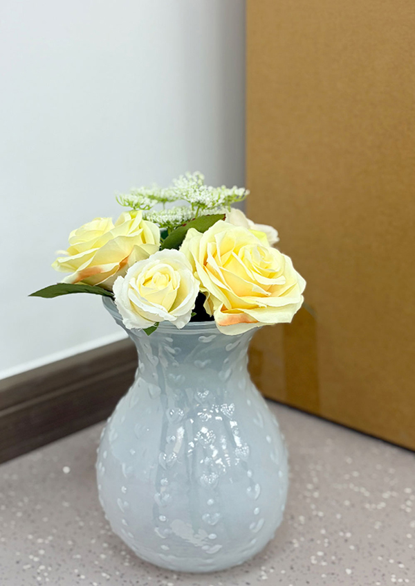 love glass vase
