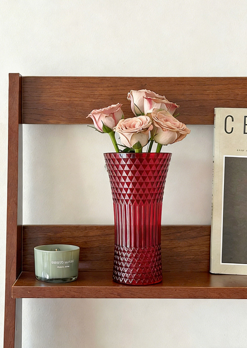 Red Glass Vase