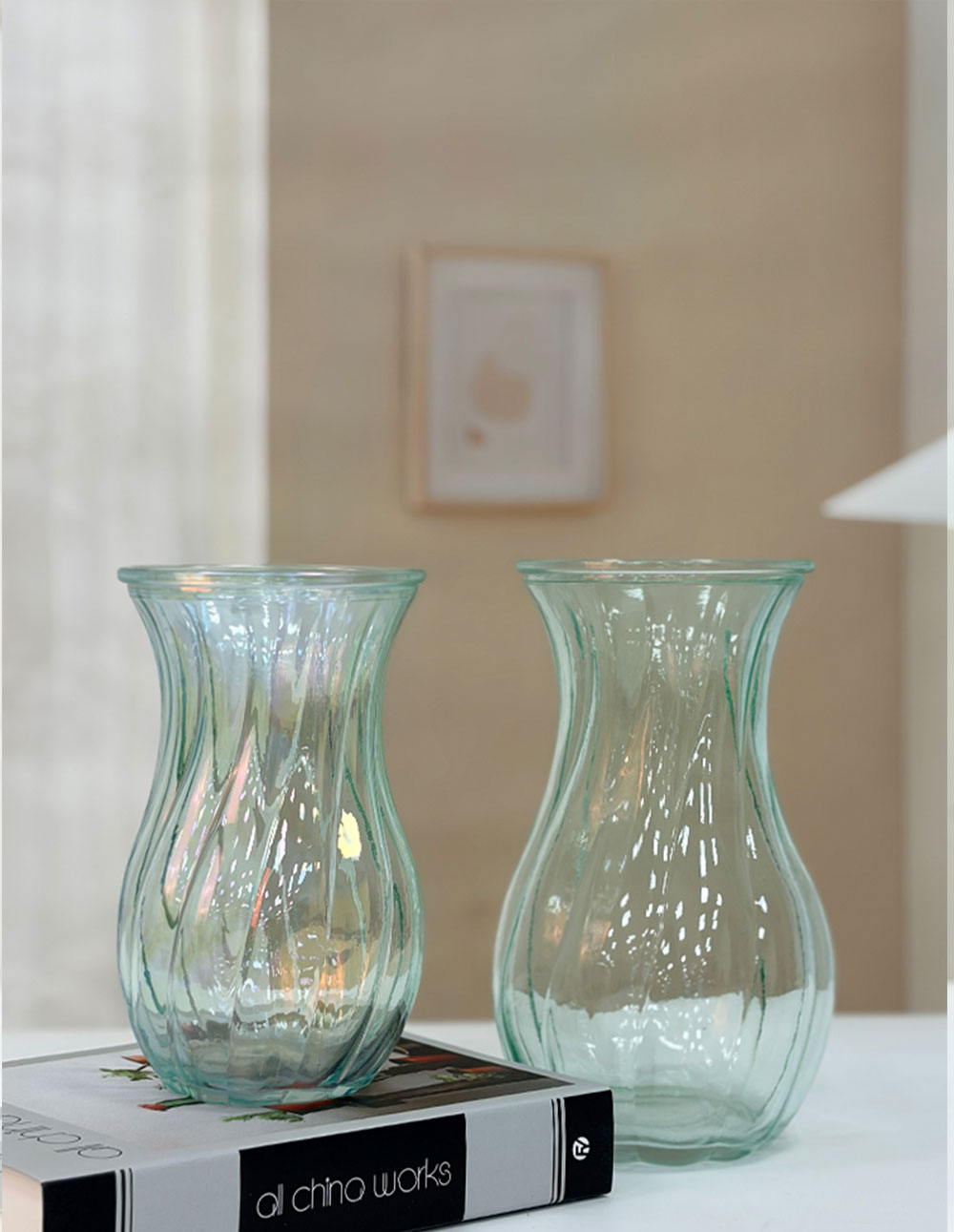 Green Glass Vase