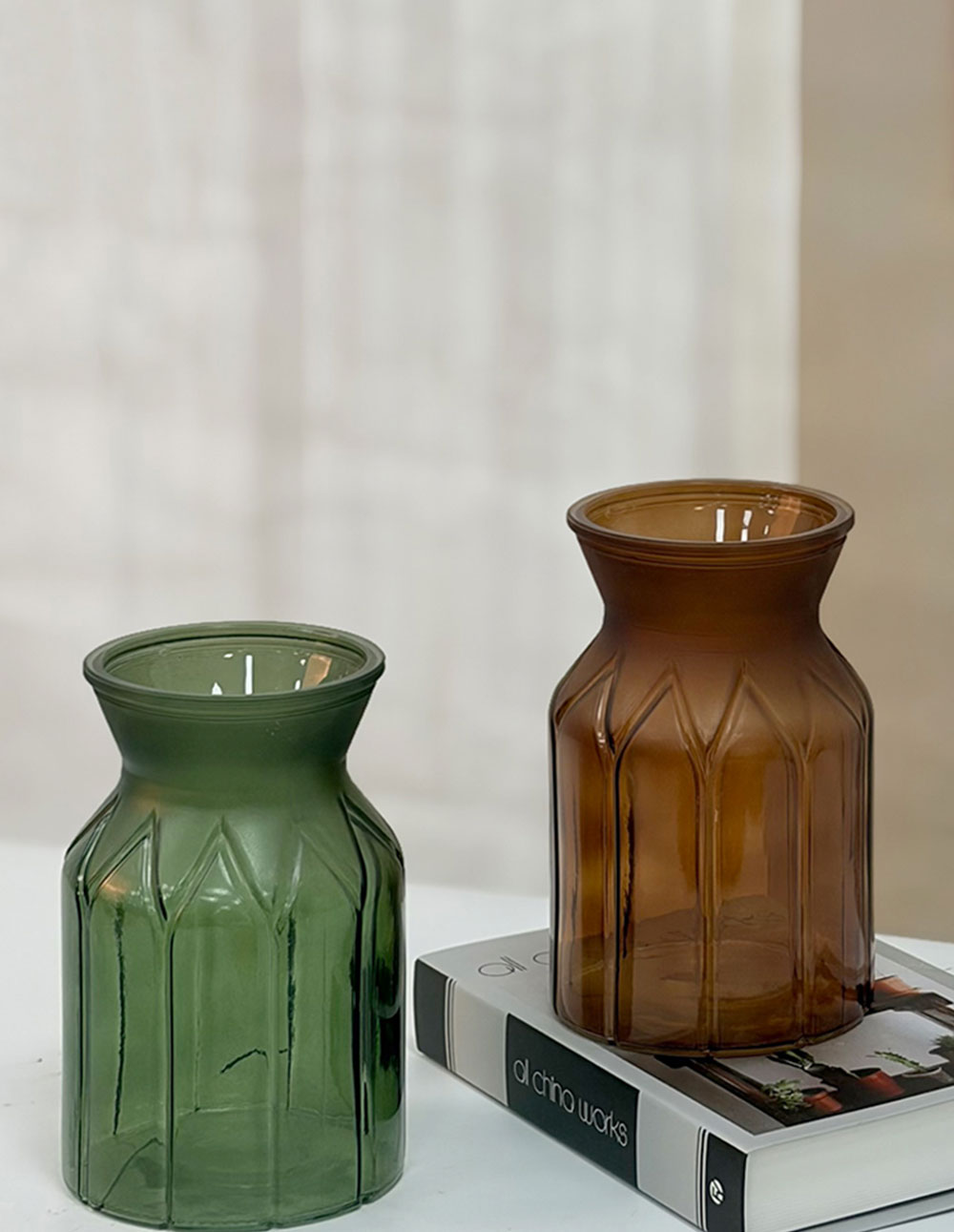 Brown Glass Vase