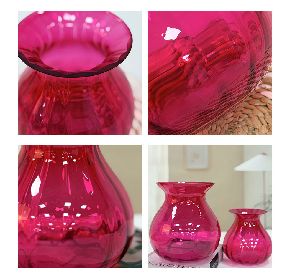 Rose Pink Glass Vase